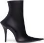 Balenciaga Witch high-heel leather boots Black - Thumbnail 1