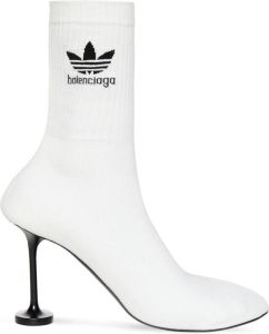 Balenciaga x adidas Sock 90mm knitted boots White