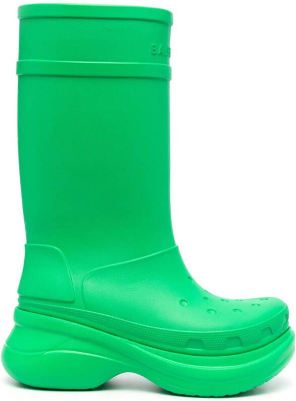 Balenciaga x Crocs chunky rain boots Green