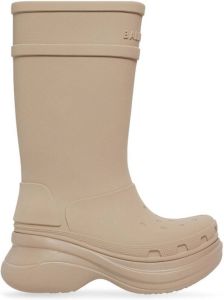 Balenciaga x Crocs platform boots Neutrals