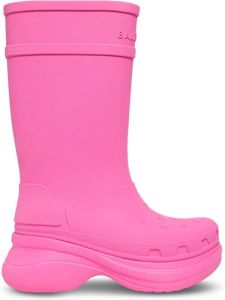 Balenciaga x Crocs platform boots Pink