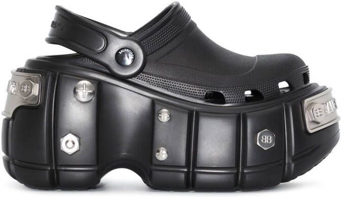 Balenciaga x Crocs™ platform mules Black