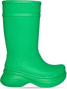 Balenciaga X Crocs rubber boots Green