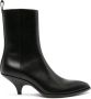 Bally 18mm pointed-toe leather boots Black - Thumbnail 1