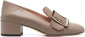 Bally 40mm buckle leather pumps Neutrals