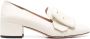 Bally 40mm buckle leather pumps White - Thumbnail 1
