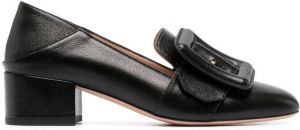 Bally 45mm heel leather loafers Black