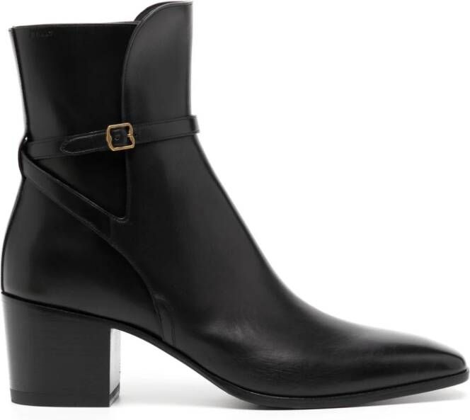 Bally 70mm leather ankle boots Black