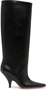 Bally 90mm knee-length leather boots Black