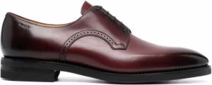 Bally almond-toe derby shoes Red