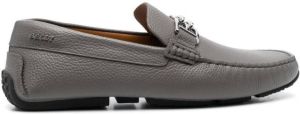 Bally BB-plaque leather loafers Grey