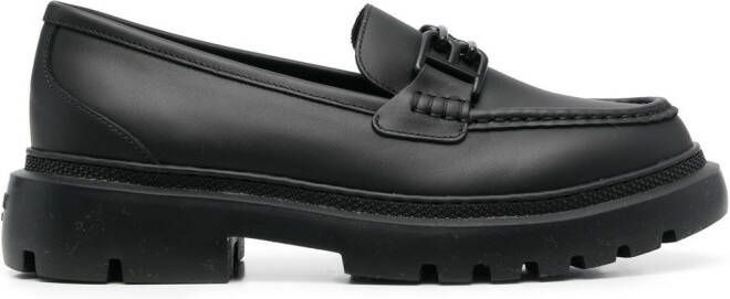 Bally BB-plaque leather loafers Black