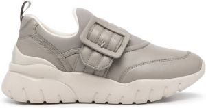 Bally Brinelle buckled leather sneakers Grey