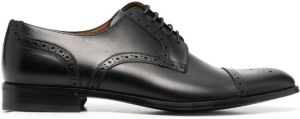 Bally brogue lace-up leather shoes Black