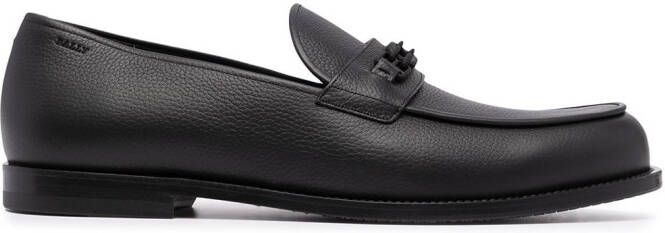 Bally buckle detail loafers Black