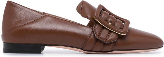 Bally buckle-detail loafers Brown