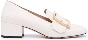 Bally buckle-detail pumps White