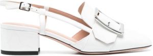 Bally buckle-detail slingback pumps White