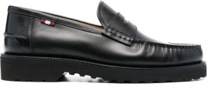 Bally calf-leather apron-toe loafers Black