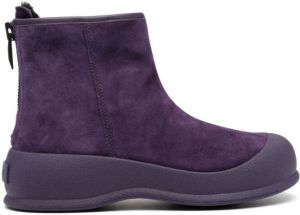Bally Carsey suede ankle boots Purple