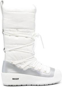 Bally Cathye padded lace-up boots White