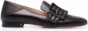 Bally collapsable-back leather loafers Black