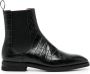 Bally crocodile-effect leather boots Black - Thumbnail 1