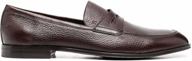 Bally crossover strap detail loafers Brown