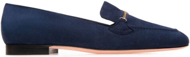Bally Daily Emblem leather loafers Blue