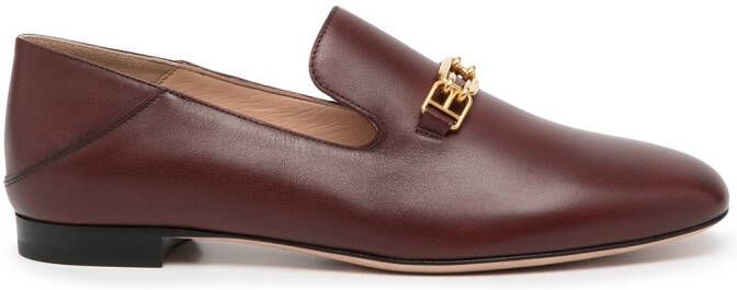 Bally Darcie leather loafers Red