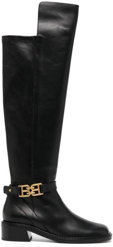Bally Eloire leather long boots Black