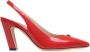 Bally Emblem-plaque slingback leather pumps Red - Thumbnail 1