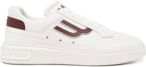Bally embossed-logo leather sneakers White