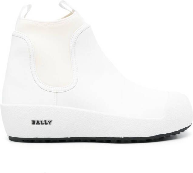Bally Gadey flatform elastic-panel boots White