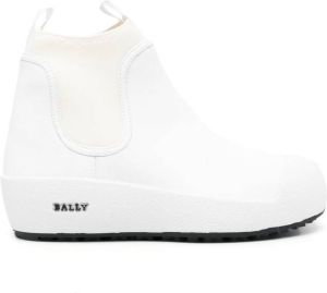Bally Gadey flatform elastic-panel boots White