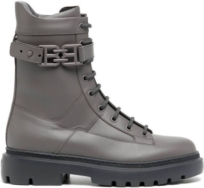 Bally Gioele leather boots Grey