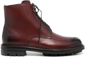 Bally gradient-detail boots Red
