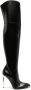 Bally Hedy 105mm thigh-high leather boots Black - Thumbnail 1