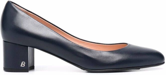Bally heeled leather pumps Blue