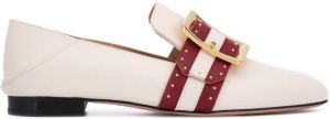 Bally Janelle buckle loafers White