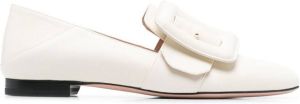 Bally Janelle buckle loafers White
