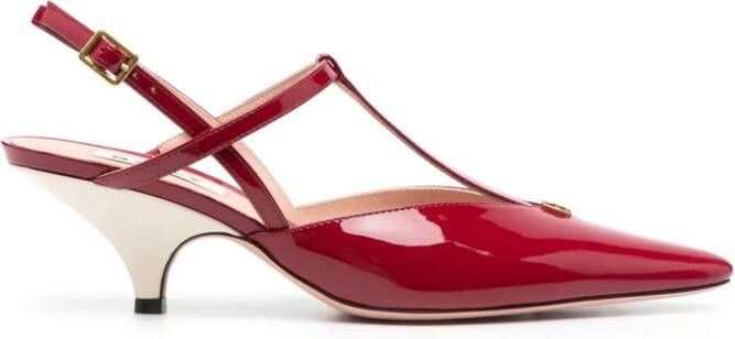 Bally Katy 55mm leather slingback pumps Red