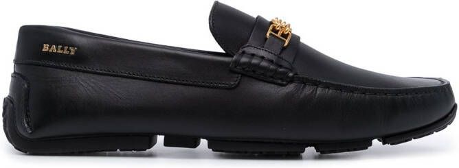 Bally Kelsy leather moccasins Black