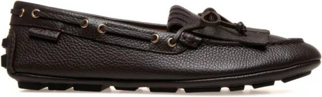 Bally Kerbs leather boat shoes Brown