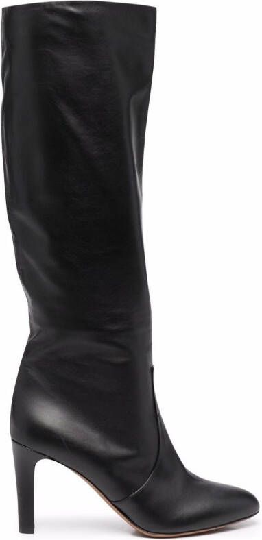 Bally knee-high leather boots Black