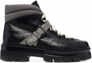 Bally lace-up leather boots Black