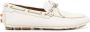 Bally leather boat loafers White - Thumbnail 1