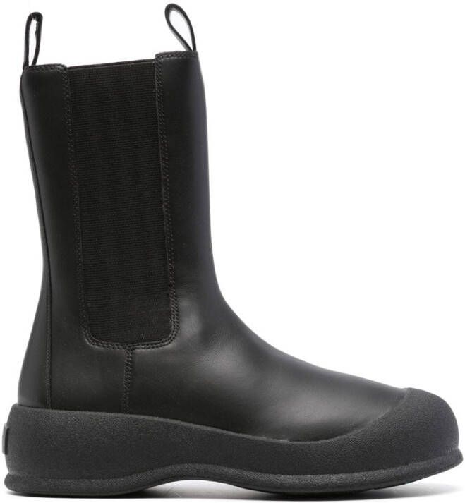 Bally leather Chelsea boots Black