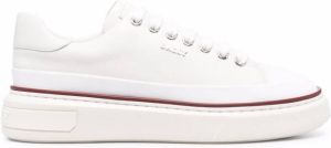 Bally leather platform sneakers White