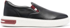 Bally leather slip-on sneakers Black